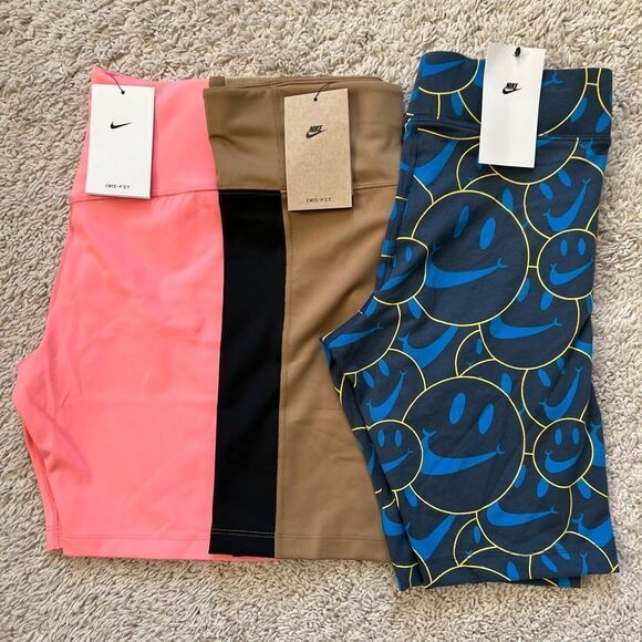 Lot of 3: Nike Mid-Rise 7" Tights Shorts - Picture 2 of 5